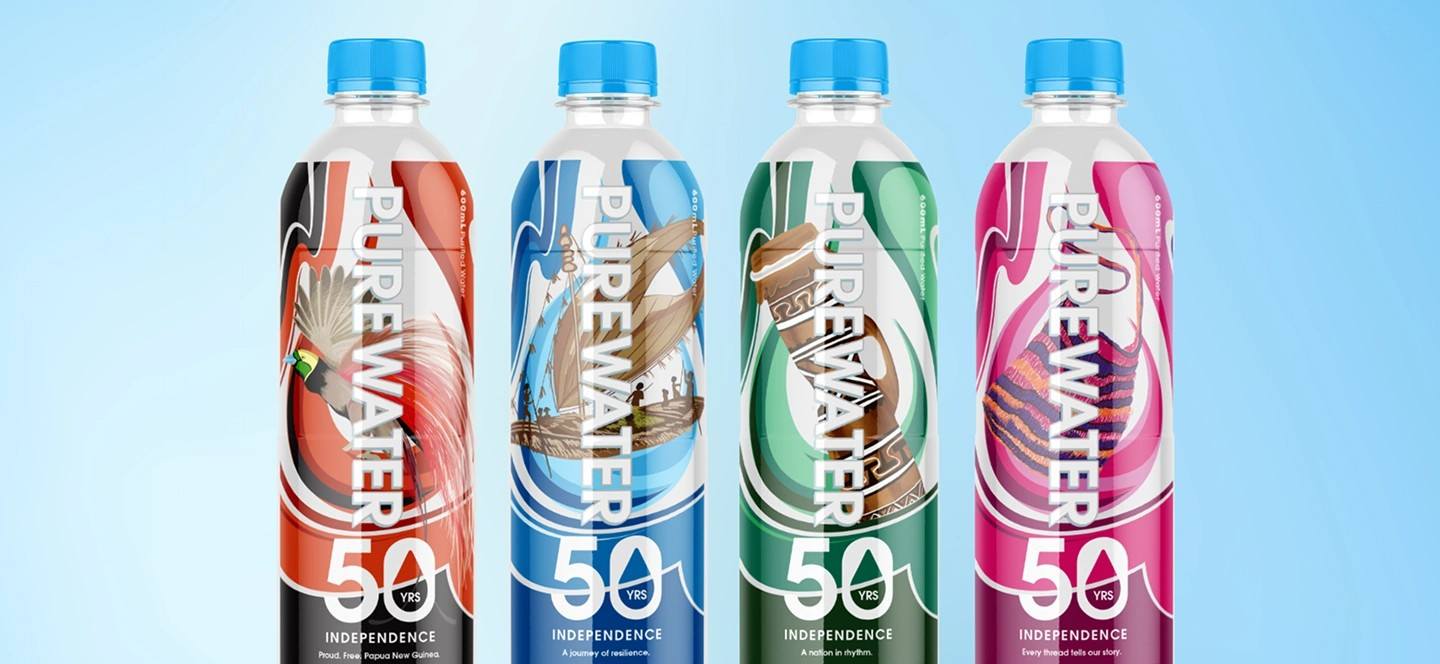 Purewater brand identity design and creative branding concept