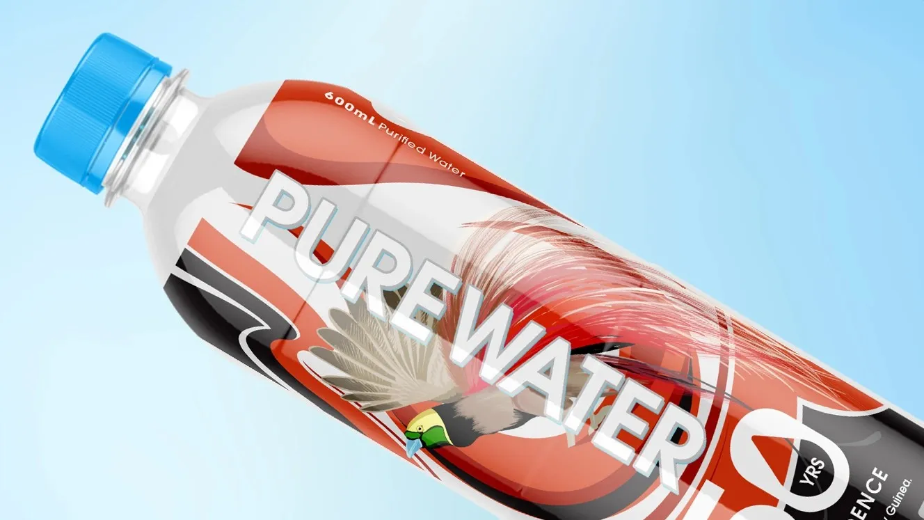 Purewater water project image, representing the work of Colony Agency in branding and design